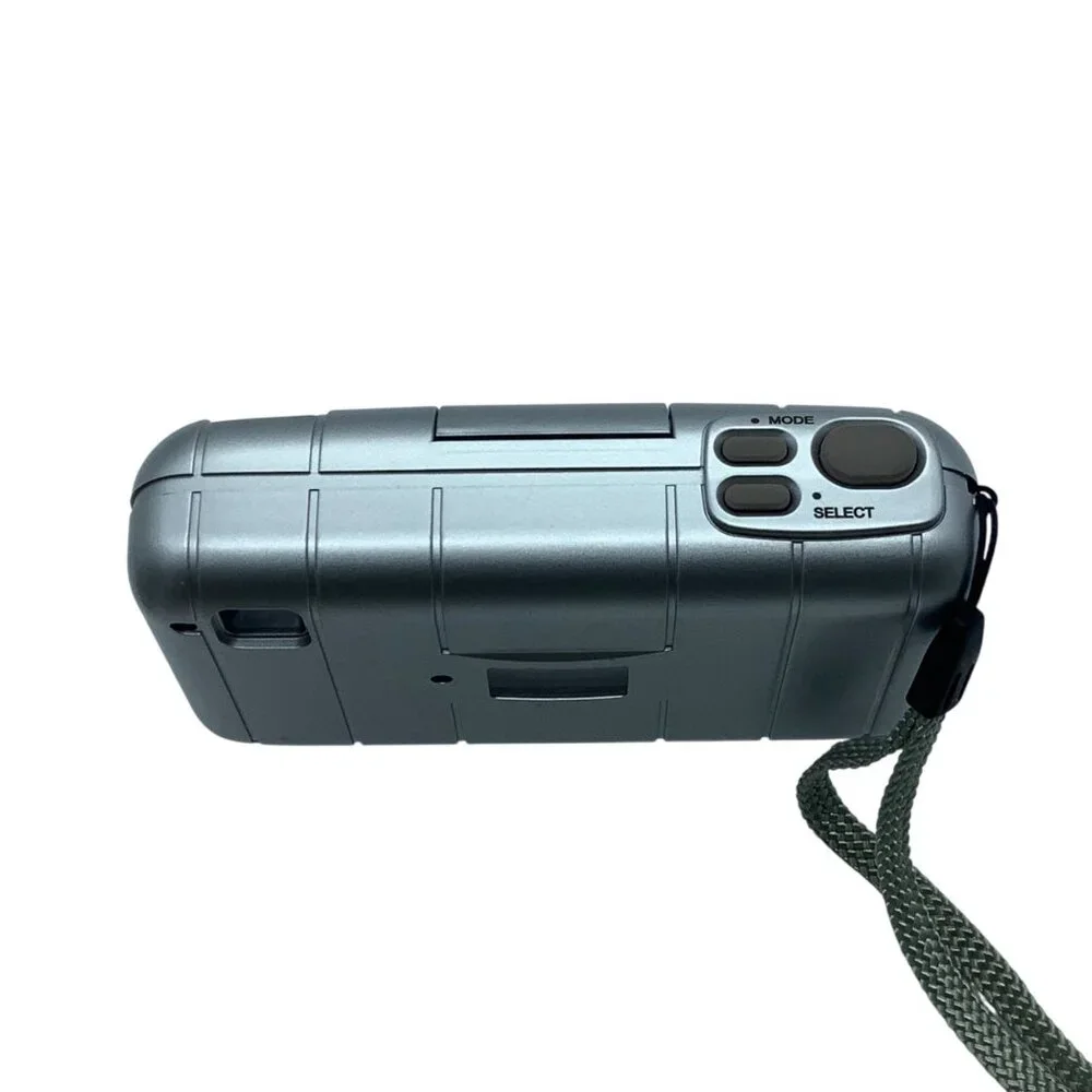 Vtg Largan Lmini 350‎ Digital Camera Silver 640x480 Resolution Flip Flash Y2K